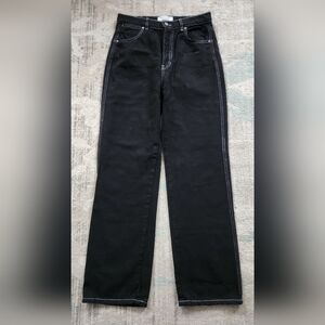 Reformation Black Straight Jeans. Size 27. EUC